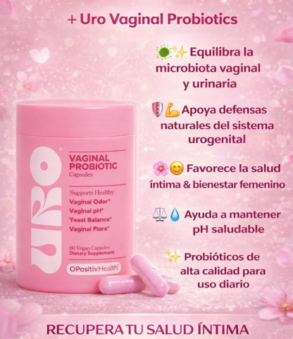Probióticos vaginales Uro - Recupera tu Equilibrio Íntimo
