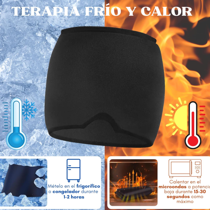 Cooling Gel Migraine Relief Cap: Instant Headache Pain Alleviation Head Wrap