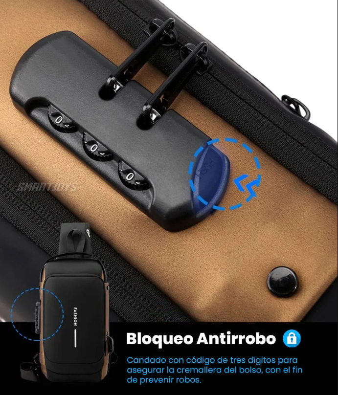 Bolso Antirrobo con Puerto USB
