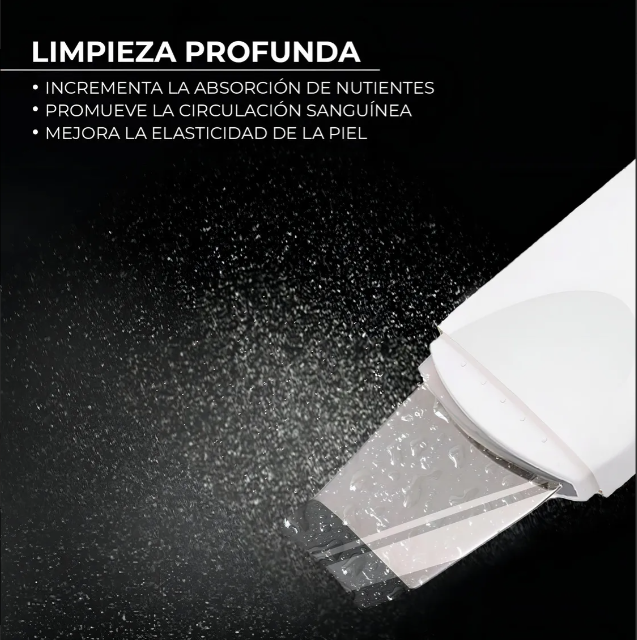 Peeling facial ultrasónico en la casa