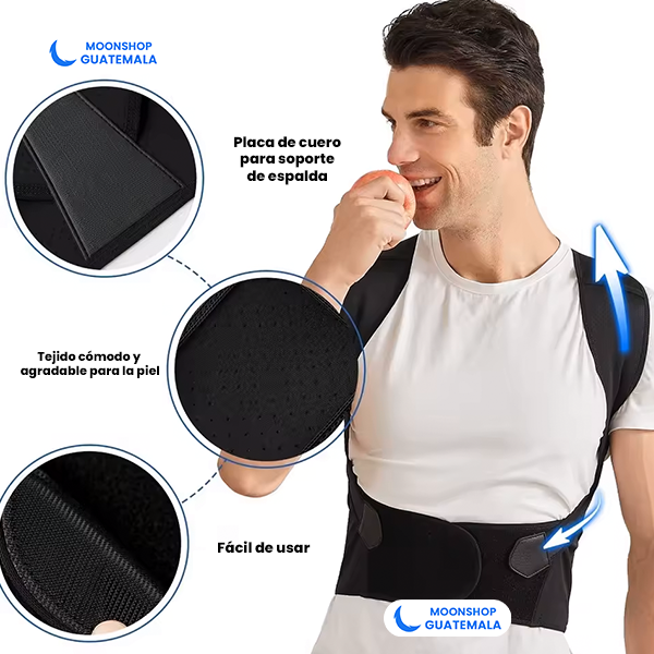 Adjustable Posture Corrector for Back Pain Relief, Breathable Lightweight Support